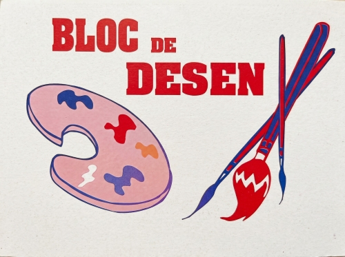 Bloc desen A4, 80g, mono, 12 file